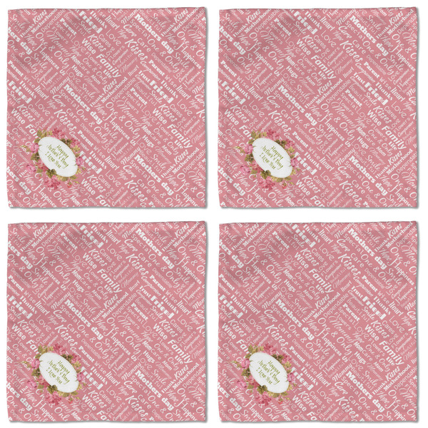 Mother's Day Cloth Napkins - Personalized Lunch (APPROVAL) Set of 4