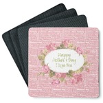 Mother's Day Square Rubber Backed Coasters - Set of 4