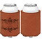 Mother's Day Cognac Leatherette Can Sleeve - Single Sided Front and Back