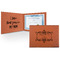 Mother's Day Cognac Leatherette Diploma / Certificate Holders - Front and Inside - Main
