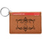 Mother's Day Cognac Leatherette Keychain ID Holders - Front Credit Card