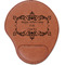 Mother's Day Cognac Leatherette Mouse Pads with Wrist Support - Flat
