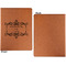 Mother's Day Cognac Leatherette Portfolios with Notepad - Large - Single Sided - Apvl