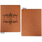 Mother's Day Cognac Leatherette Portfolios with Notepad - Small - Single Sided- Apvl