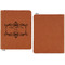 Mother's Day Cognac Leatherette Zipper Portfolios with Notepad - Single Sided - Apvl