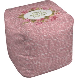 Mother's Day Cube Pouf Ottoman