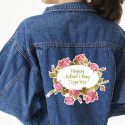 Mother's Day Twill Iron On Patch - Custom Shape - 3XL