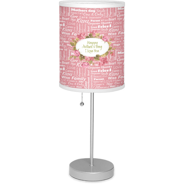 Custom Mother's Day Lamp with Drum Shade