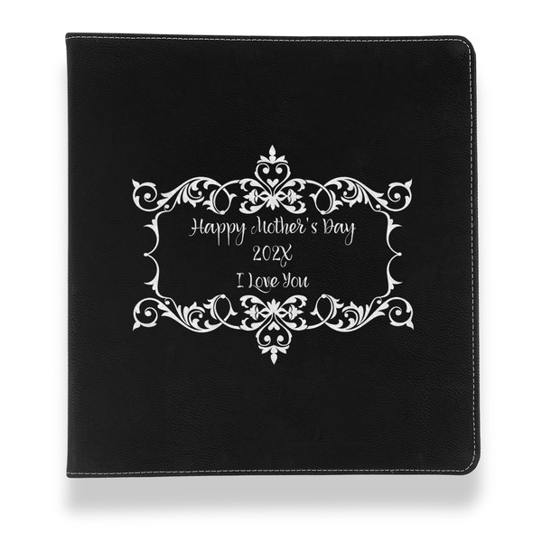 Mother's Day Leather Binder - 1" - Black - Front View