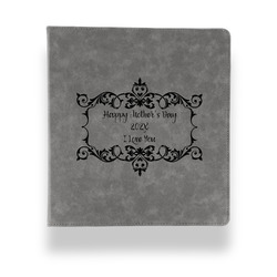 Mother's Day Leather Binder - 1" - Grey