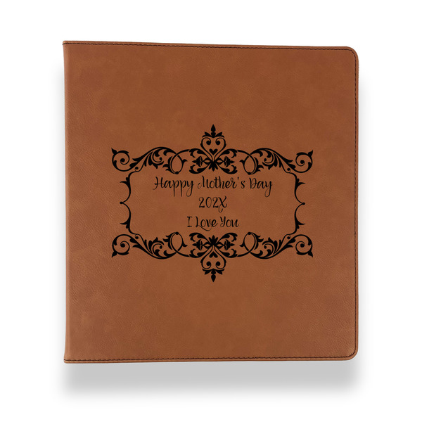 Custom Mother's Day Leather Binder - 1" - Rawhide
