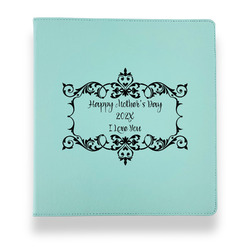 Mother's Day Leather Binder - 1" - Teal