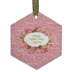 Mother's Day Flat Glass Ornament - Hexagon