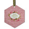 Mother's Day Frosted Glass Ornament - Hexagon