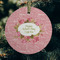 Mother's Day Frosted Glass Ornament - Round (Lifestyle)
