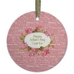 Mother's Day Flat Glass Ornament - Round
