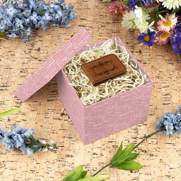 Mother's Day Gift Boxes with Lid - Canvas Wrapped - Small - In Context