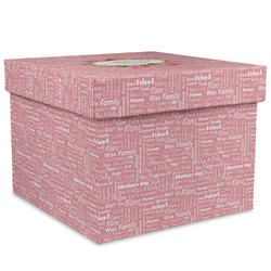 Mother's Day Gift Box with Lid - Canvas Wrapped - XX-Large