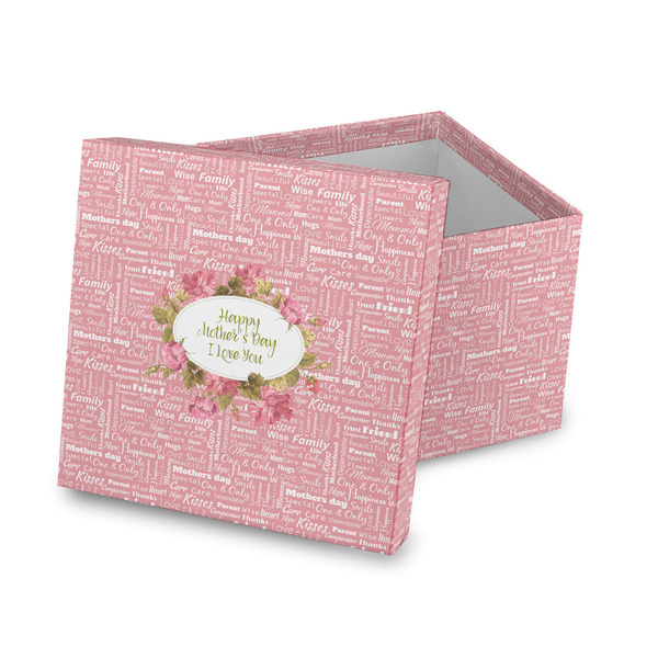 Custom Mother's Day Gift Box with Lid - Canvas Wrapped