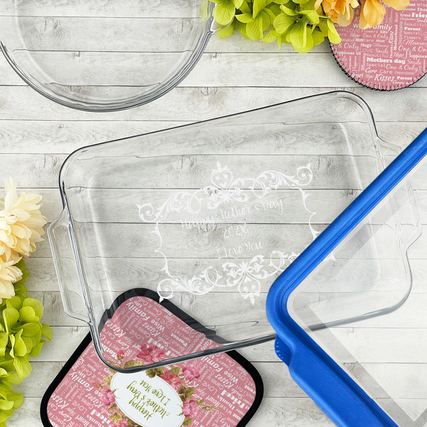 Mother's Day Glass Baking Dish - LIFESTYLE (13x9)