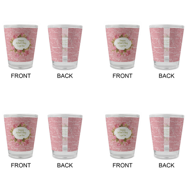 Mother's Day Glass Shot Glass - Standard - Set of 4 - APPROVAL