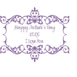 Mother's Day Glitter Sticker Decal - Up to 9"X9"