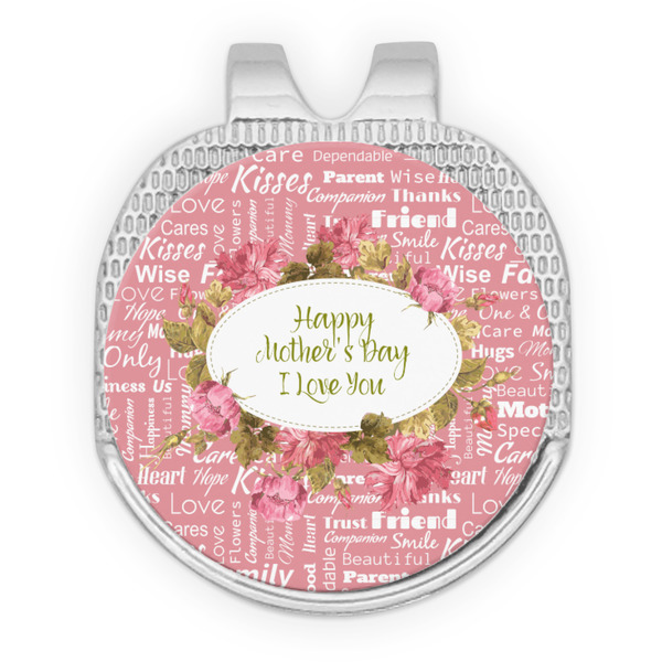 Custom Mother's Day Golf Ball Marker - Hat Clip - Silver