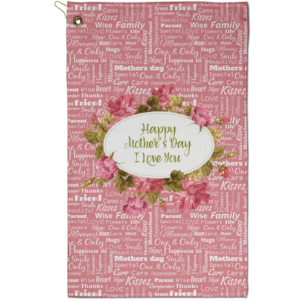 Custom Mother's Day Golf Towel - Poly-Cotton Blend - Small