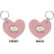 Mother's Day Heart Keychain (Front + Back)