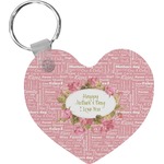 Mother's Day Heart Plastic Keychain