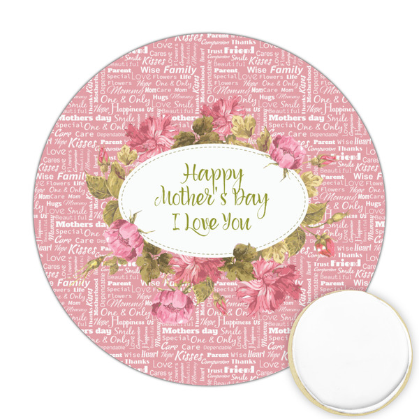 Custom Mother's Day Printed Cookie Topper - 2.5"