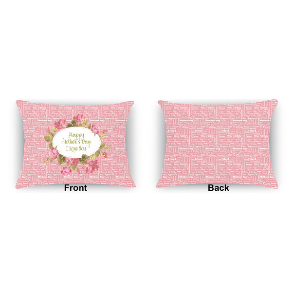 Mother's Day  Indoor Rectangular Burlap Pillow (Front and Back)