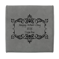 Mother's Day Jewelry Gift Box - Engraved Leather Lid