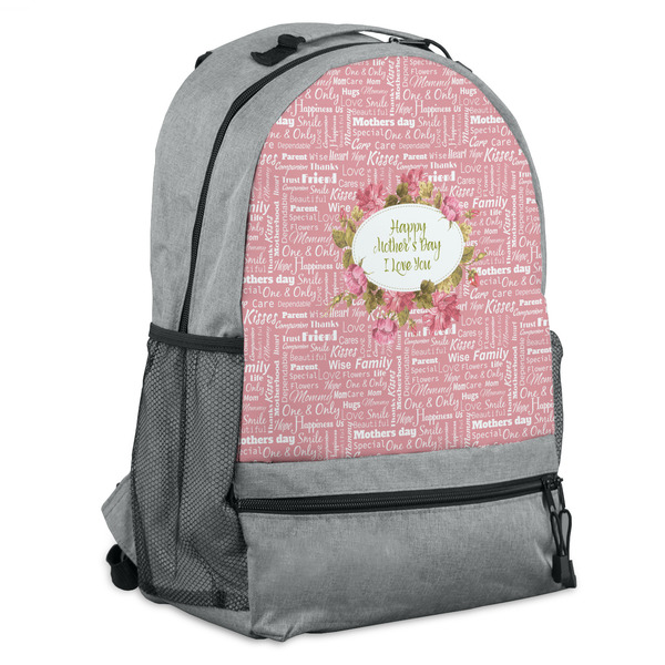 Custom Mother's Day Backpack - Grey