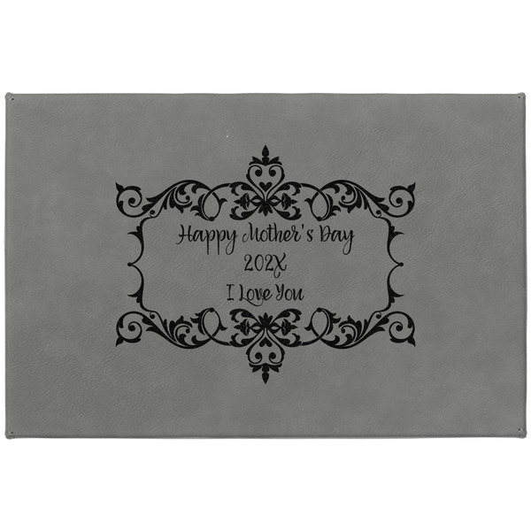 Mother's Day Large Engraved Gift Box with Leather Lid - Approval