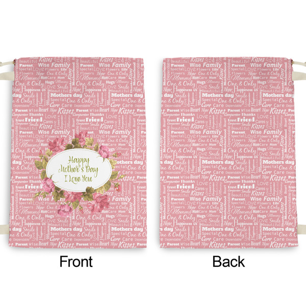 Mother's Day Large Laundry Bag - Front & Back View