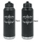 Mother's Day Laser Engraved Water Bottles - Front & Back Engraving - Front & Back View