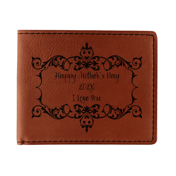 Custom Mother's Day Leatherette Bifold Wallet - Single Sided