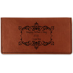 Mother's Day Leatherette Checkbook Holder - Single Sided