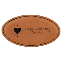 Mother's Day Leatherette Oval Name Badge with Magnet