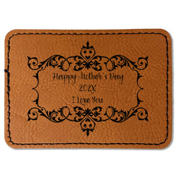 Mother's Day Faux Leather Iron On Patch - Rectangle