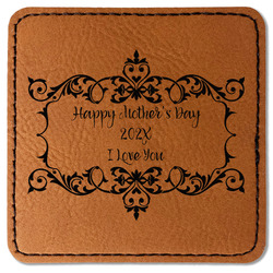 Mother's Day Faux Leather Iron On Patch - Square