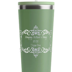 Mother's Day RTIC Everyday Tumbler with Straw - 28oz - Light Green - Single-Sided