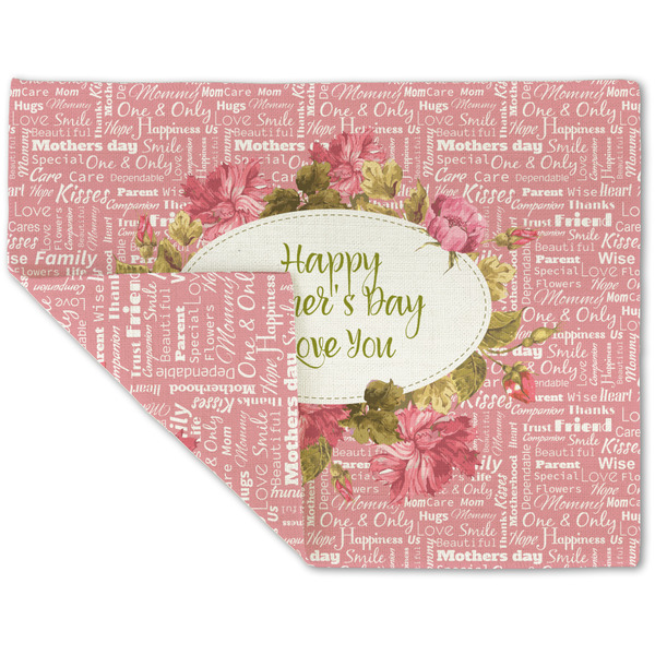 Mother's Day Linen Placemat - Folded Corner (double side)