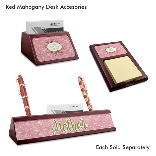 Mother's Day Mahogany Desk Accessories