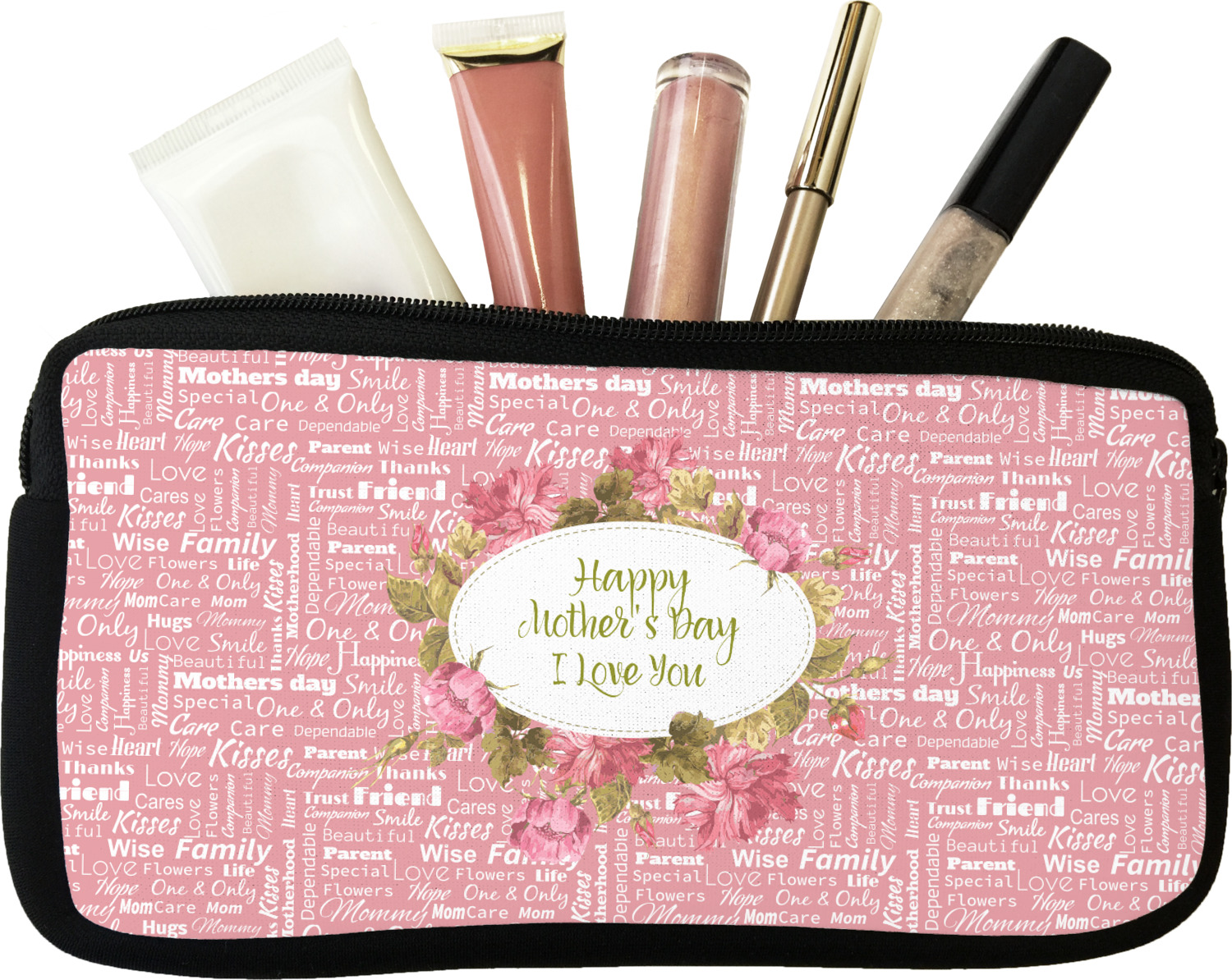Custom Mother's Day Makeup / Cosmetic Bag YouCustomizeIt