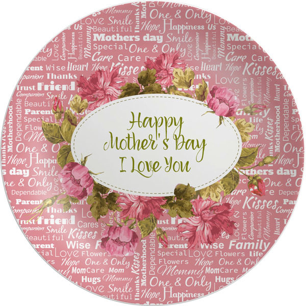 Custom Mother's Day Melamine Salad Plate - 8"