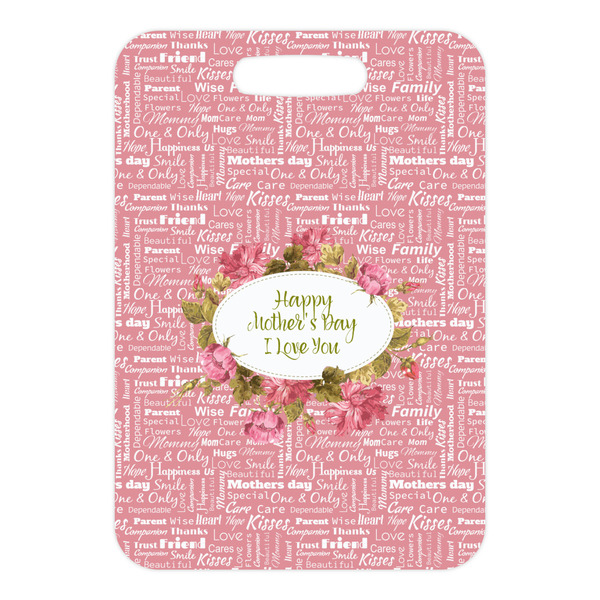 Mother's Day Metal Luggage Tag - Front Without Strap