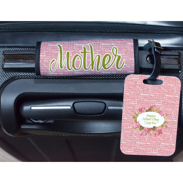 Mother's Day Metal Luggage Tag & Handle Wrap - In Context
