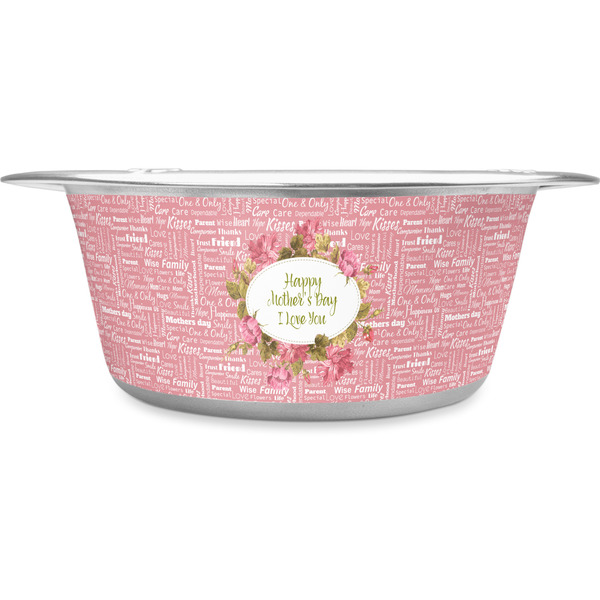 Custom Mother's Day Stainless Steel Dog Bowl - Small